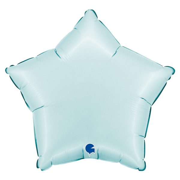 Buy Grabo 18 inch Satin Pastel Blue Star Foil Balloon | Balloons4u