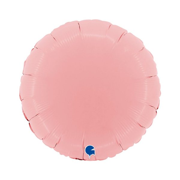 Grabo 18 inch Round Matte Pink Foil Balloon_181m03pk-round-18inc-matte-pink-b