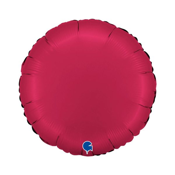 Grabo 18 inch Round Satin Cherry Foil Balloon_181s03cy-round-18inc-satin-cherry-b