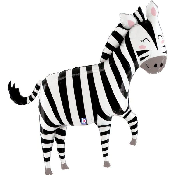 Grabo 50 inch Jungle Zebra Foil Balloon_25208-jungle-zebra-b