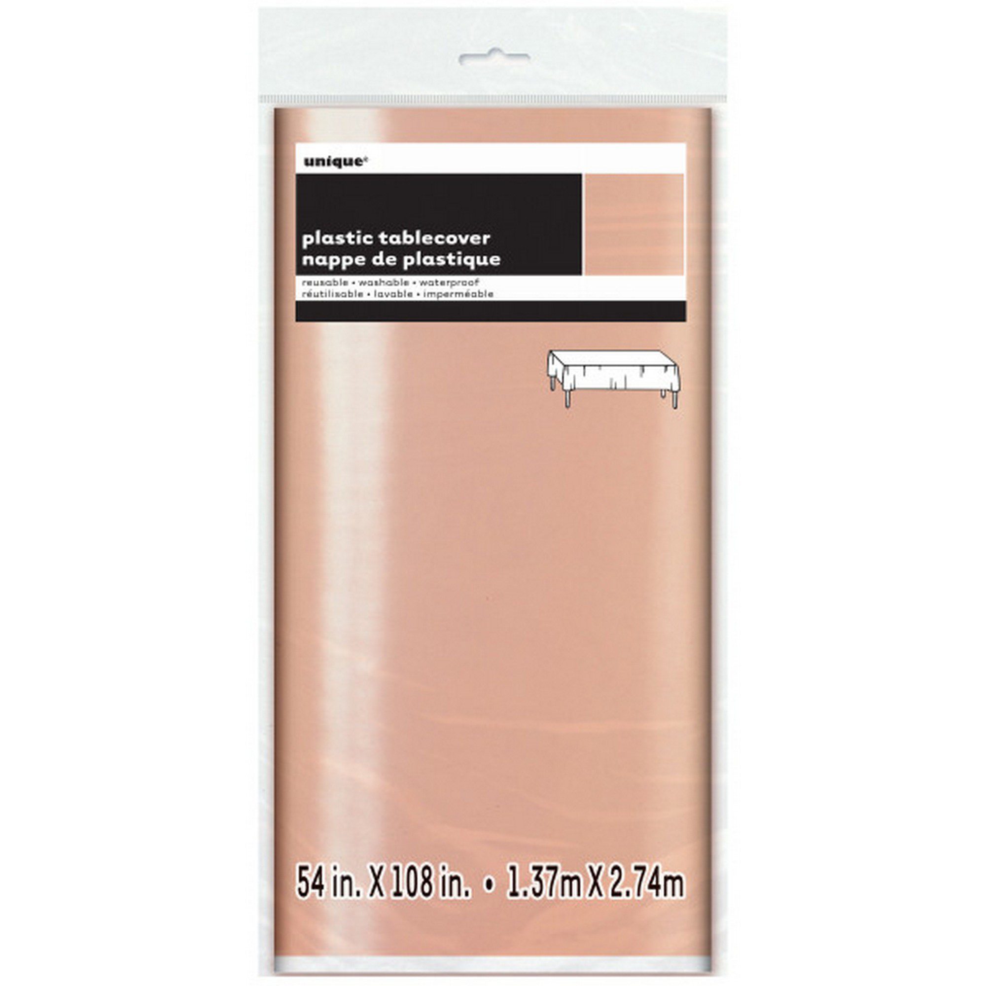 Unique 1.37M x 2.74M Rose Gold Foil Tablecover_mega-lutsg14298-3