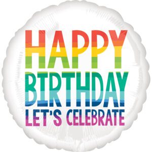 Amscan 18 inch Rainbow Birthday Foil Balloon_63868-4100201-1-3-1500+