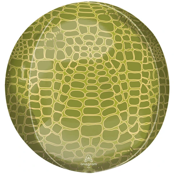 Anagram 16 inch Animalz Orbz Alligator Print Foil Balloon_4280101-500__75682