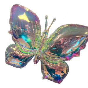 B4U 74x100cm Iridescent Butterfly Foil Balloon (Airfill Only)