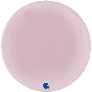 Grabo 11 inch Globe Pastel Pink Foil Balloon_7411122pp-globe-11inc-pastel-pink-4d-pos-1-b