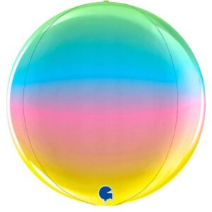 Grabo 15 inch Globe Rainbow Foil Balloon_74001-500__39045
