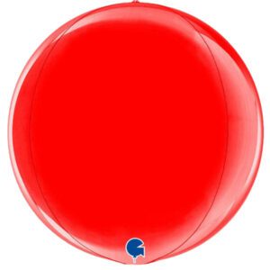 Grabo 15 inch Globe Red Foil Balloon_74108R-500__43084