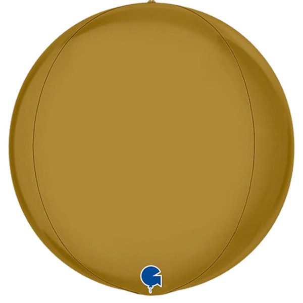 Buy Grabo 15 inch Globe Satin Gold Foil Balloon (Packaged) | Balloons4u