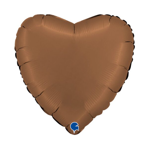 Buy Grabo 18 inch Chocolate Satin Heart Foil Balloon | Balloons4U