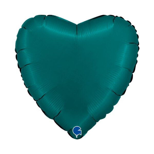 Buy Grabo 18 inch Emerald Green Satin Heart Foil Balloon | Balloons4U