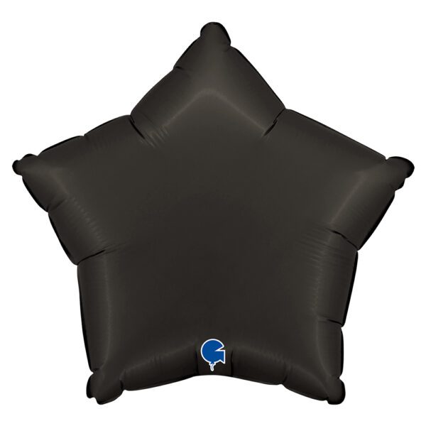 Buy Grabo 18 inch Fume Black Satin Star Foil Balloon | Balloons4u