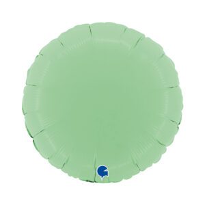 Grabo 18 inch Round Matte Green Foil Balloon_181m01gr-round-18inc-matte-green-b