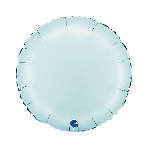 Buy Grabo 18 inch Round Satin Pastel Blue Foil Balloon | Balloons4u