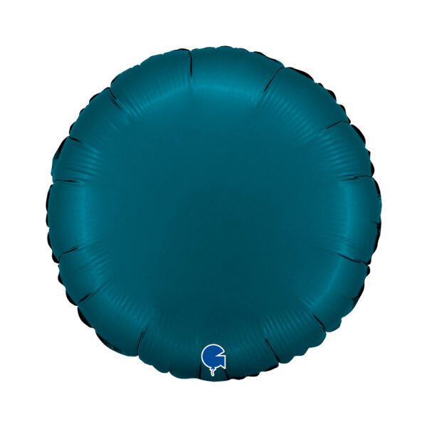 Buy Grabo 18 inch Round Satin Petrol Blue Foil Balloon | Balloons4u