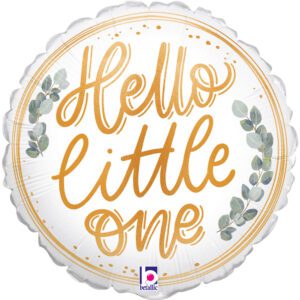 Grabo 9 inch Hello Little One (Air filled)_22378-r09-hello-baby-eucalyptus-b A