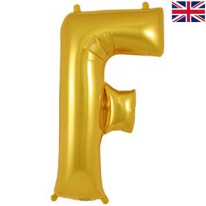 Oaktree 34 inch Letter F Gold Foil Balloon_605190-500__82367