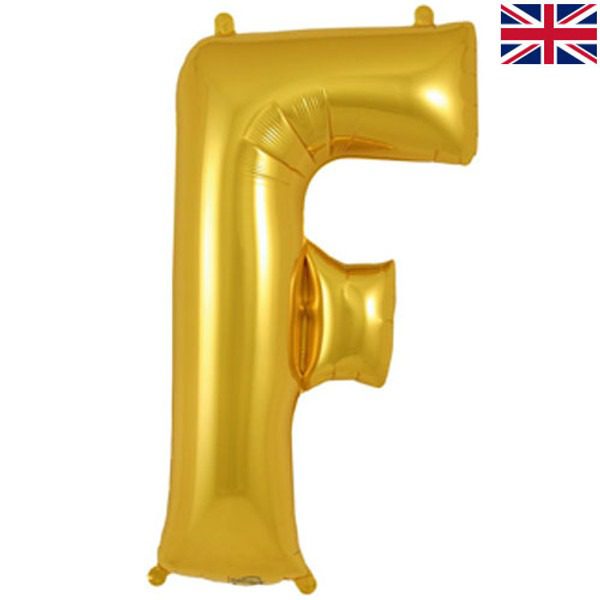 Oaktree 34 inch Letter F Gold Foil Balloon_605190-500__82367