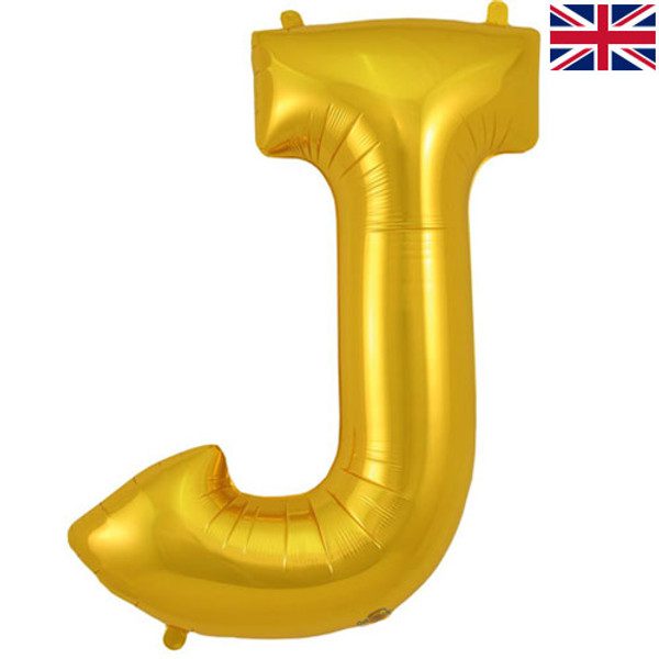 Oaktree 34 inch Letter J Gold Foil Balloon_605237-500__21156