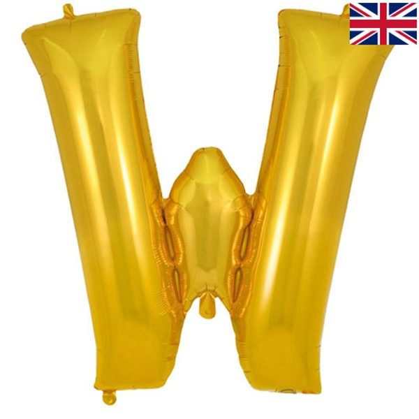 Oaktree 34 inch Letter W Gold Foil Balloon_605367-500__53314