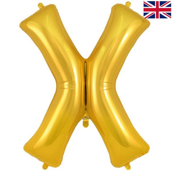Oaktree 34 inch Letter X Gold Foil Balloon_605374-500__06885