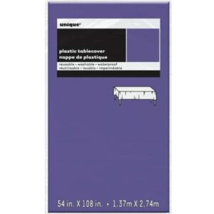 Unique 1.37M x 2.74M Plastic Deep Purple Tablecover_u50324njpg.image.550x550