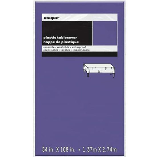 Unique 1.37M x 2.74M Plastic Deep Purple Tablecover_u50324njpg.image.550x550