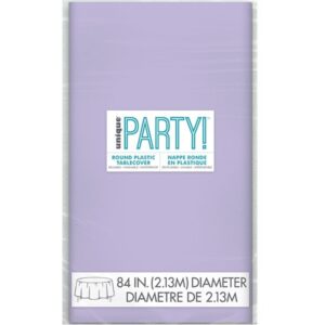 Unique 1.37M x 2.74M Plastic Lavender Tablecover_50038-lavender-round-plastic-tablecoverjpg.image.550x550