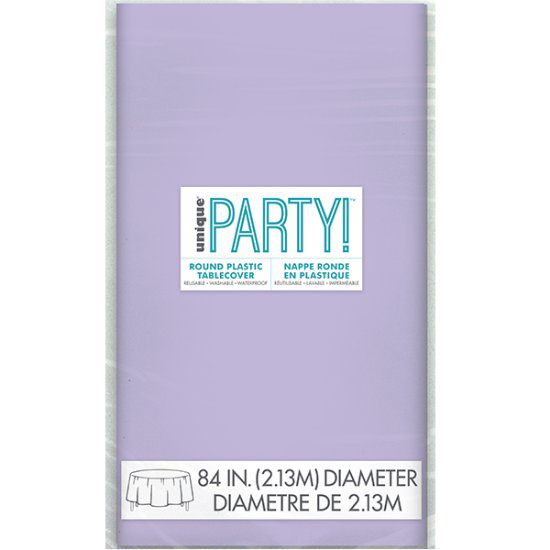 Unique 1.37M x 2.74M Plastic Lavender Tablecover_50038-lavender-round-plastic-tablecoverjpg.image.550x550