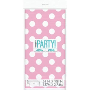 Unique 1.37M x 2.74M Plastic Lovely Pink Dots Tablecover _ktb04uixag4__91205