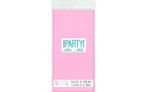Unique 1.37M x 2.74M Plastic Lovely Pink Tablecover_144116661915477897