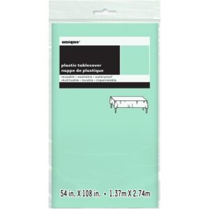Unique 1.37M x 2.74M Plastic Mint Green Tablecover_613+XFMmPHL
