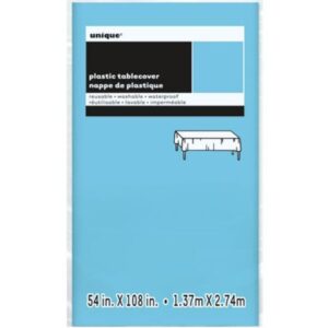 Unique 1.37M x 2.74M Plastic Powder Blue Tablecover_u50363njpg.image.550x550