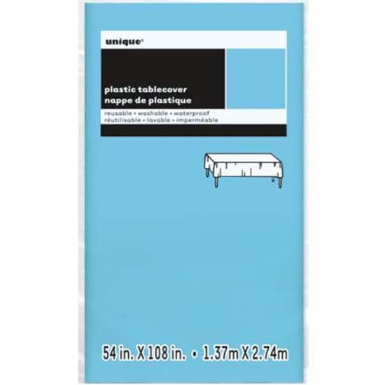 Unique 1.37M x 2.74M Plastic Powder Blue Tablecover_u50363njpg.image.550x550