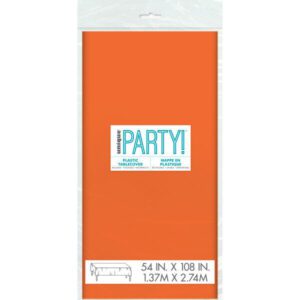 Unique 1.37M x 2.74M Plastic Pumpkin Orange Tablecover_s-l1600