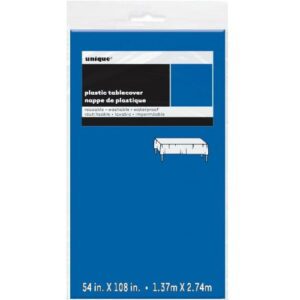 Unique 1.37M x 2.74M Plastic Royal Blue Tablecover_50351