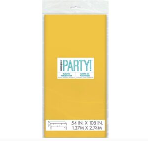 Unique 1.37M x 2.74M Plastic Sunflower Yellow Tablecover_51H3AELt+qL._AC_SL1268_