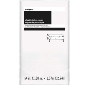 Unique 1.37M x 2.74M Plastic White Tablecover_u50354njpg.image.550x550
