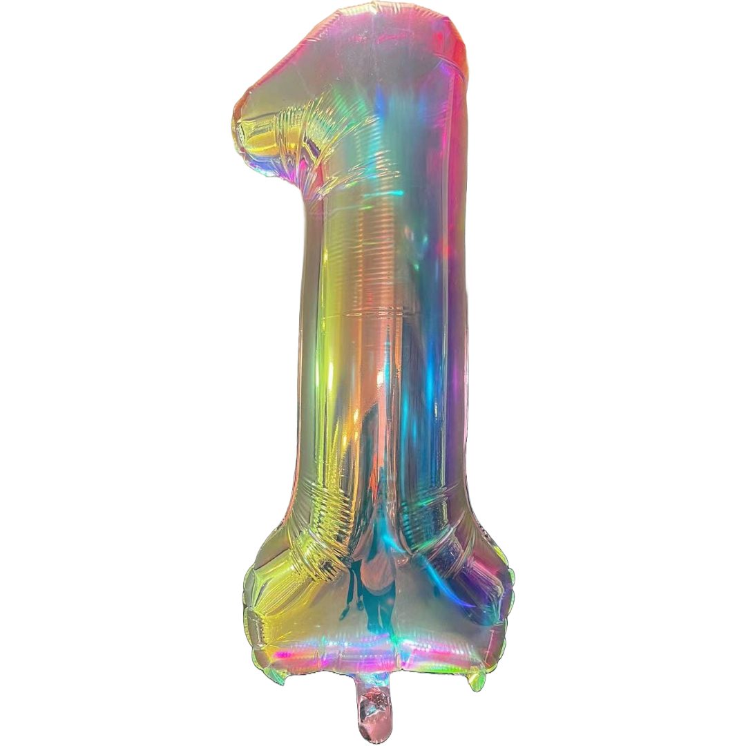 iridescent foil numbers Age1