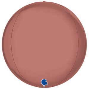 Grabo 15 inch Globe Platinum Rosé Foil Balloon_741P04RG-500__17940