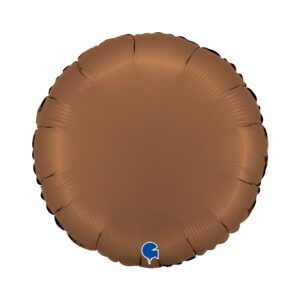 Grabo 18 inch Round Satin Chocolate Foil Balloon_181000sct-round-18inc-satin-chocolate-b