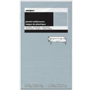Unique 1.37M x 2.74M Plastic Silver Tablecover_u50326njpg.image.550x550