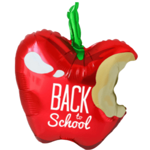 B4U 21 inch Back To School Apple Foil Balloon