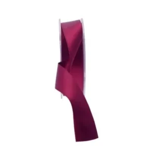 APAC Burgundy 25mm x 20m Satin Ribbon.webp