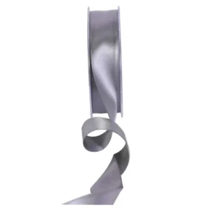 APAC Gunmetal Grey 25mm x 20m Satin Ribbon.webp