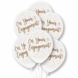 Amscan 11 inch Engagement Confetti Latex Balloons_73090-9912770-1-3-1500+
