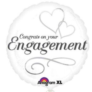 Amscan 18 inch Two Hearts Engagement Foil Balloon_2454801-opt__09144