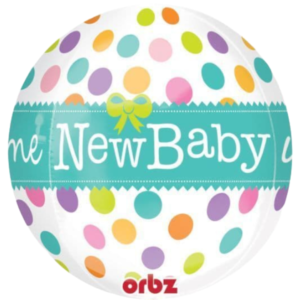 Amscan 18 inch Welcome New Baby Orbz Foil Balloon