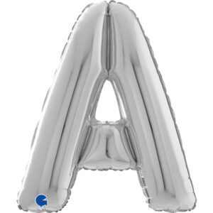 Grabo 26 inch Letter A Silver Foil BallooN_26209s-letter-a-silver-26inc-b.jpg