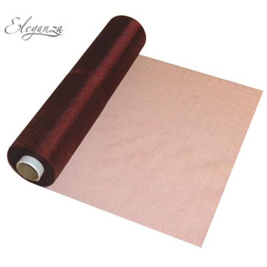 Oaktree Rose Gold Organza 29cm x 25m Roll
