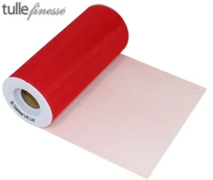 Oaktree Red Tulle Finesse 6inch x 25yard Roll_bg222937_6inch_Red.webp